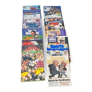 VTG 1986-1995 Lot Of 19 Sports Illustrated College Football Magazine Memorabilia